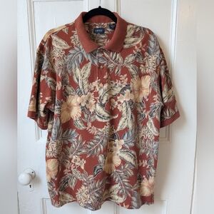 IZOD Tropical Hawaiian Golf Polo - Size XL